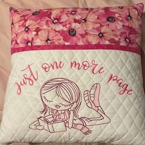 Two pillows for sale🤗 pink pillow has a pocket for books or other things